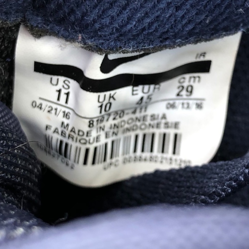 Nike Cortez Basic Nylon Obsidian Blue Mens 11 US Navy 819720-411 Rare Streetwear - Picture 2 of 13